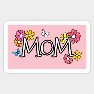 Mothers Day 2022 Mom Flowers Butterflies Mothering Sunday Magnet